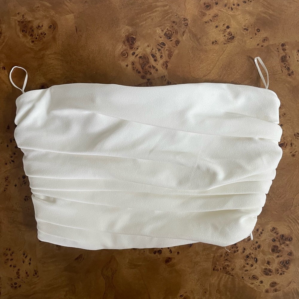 Zara ruched crop top